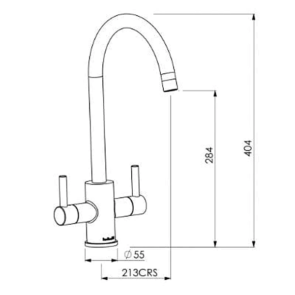 Genesis Brushed Nickel Kitchen Tap - Reginox
