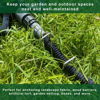 U Shaped Ground Pins for Geotextile & Weed Membranes | Heavy Duty Landscape Fixing Staples