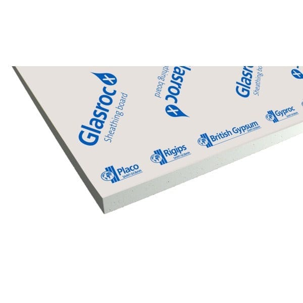Glasroc X Sheathing Board - 2400mm x 1200mm x 12.5mm - British Gypsum