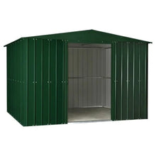 Load image into Gallery viewer, Globel Apex Metal Garden Shed - Green - All Sizes - Store More Garden Buildings
