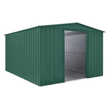 Load image into Gallery viewer, Globel Apex Metal Garden Shed - Green - All Sizes - Store More Garden Buildings
