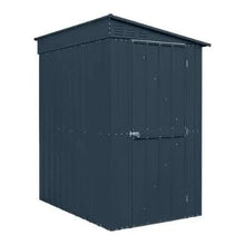 Load image into Gallery viewer, Globel Lean-To Metal Garden Shed - Anthracite Grey - All Sizes - Store More Garden Buildings
