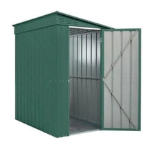 Load image into Gallery viewer, Globel Lean-To Metal Garden Shed - Green - All Sizes - Store More Garden Buildings
