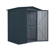 Load image into Gallery viewer, Globel 6ft x 4ft Apex Hinged Single Door Garden Shed - Anthracite Grey - Store More Garden Buildings

