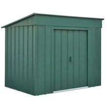 Load image into Gallery viewer, Globel 6ft x 4ft Low Pent Metal Garden Shed - All Colours - Store More Garden Buildings
