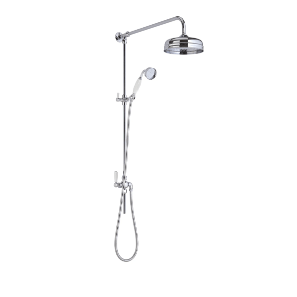 Grand Rigid Riser Kit with Ceramic Handset - Bayswater Bathrooms