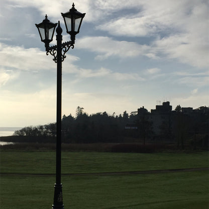 Victorian style large double headed lamp post 3.3m (H032)