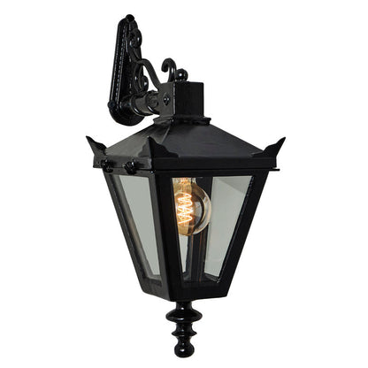 Victorian traditional cast iron downturned wall light 0.48m (H046)