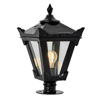 Victorian traditional cast iron pier light for narrow pier caps 0.38m (H054)