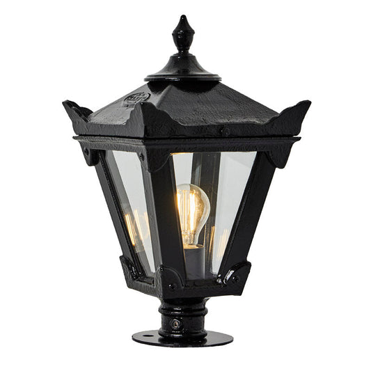 Victorian traditional cast iron pier light for narrow pier caps 0.38m (H054)