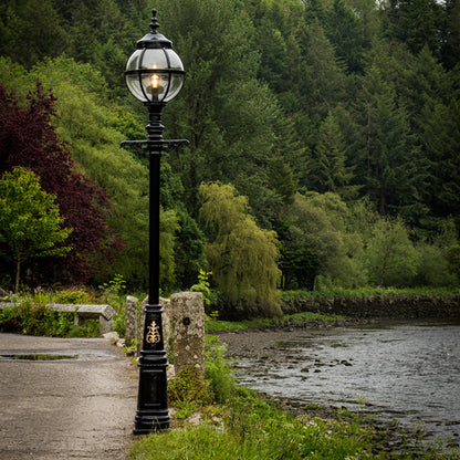 Victorian globe lamp post in cast iron 3.6m (H201)