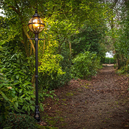Victorian globe lamp post in cast iron 2.7m (H206)