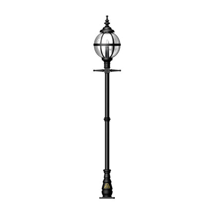 Victorian globe lamp post in cast iron 2.5m (H207)
