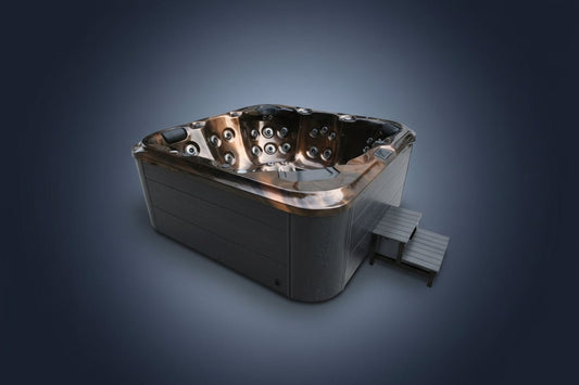 H2O 6000 Series 6-Seater (Twin-Pump) 32A Plug & Play Hot Tub - Peak Health and Fitness Hot Tub