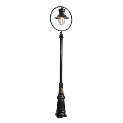 Classic railway style lamp post in cast iron and steel 3.65m (H311)