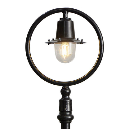 Classic railway style lamp post in cast iron and steel 1.49m (H314)