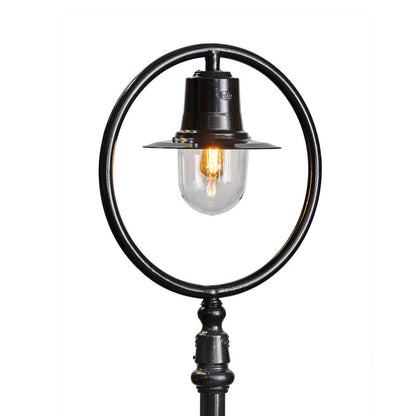 Classic railway style lamp post in cast iron and steel 2.43m (H317)