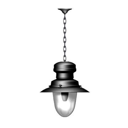 Classic railway hanging light with chain 0.53m (H321)
