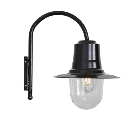 Vintage tear drop wall light in galvanised steel 0.46m (H345)