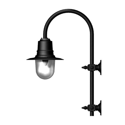 Vintage tear drop wall light in galvanised steel 0.91m (H346)