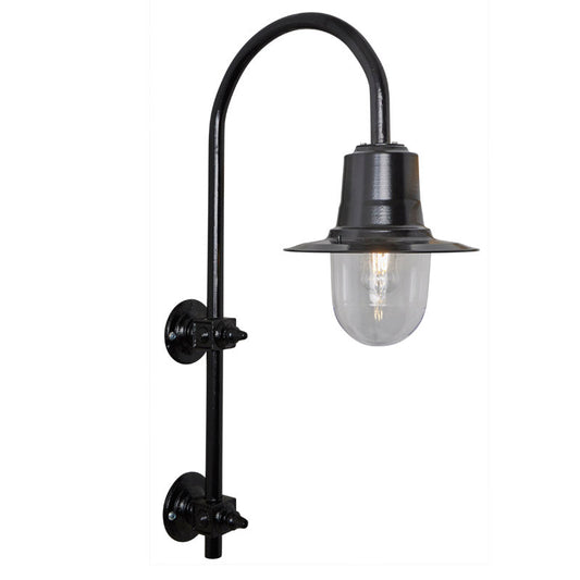Vintage tear drop wall light in galvanised steel 0.91m (H346)