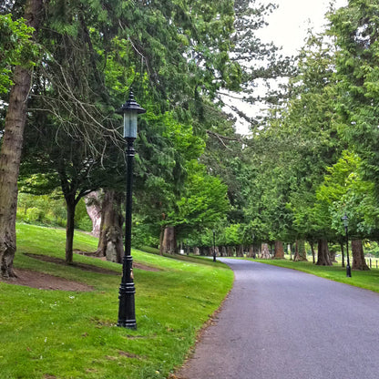 Georgian style lamp post in cast iron and steel 3.5m (H401)