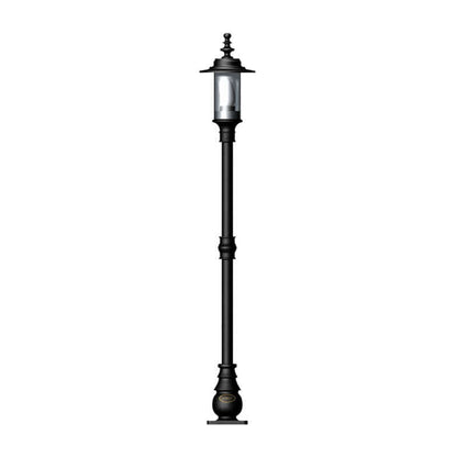 Georgian style lamp post in cast iron and steel 1.39m (H404)