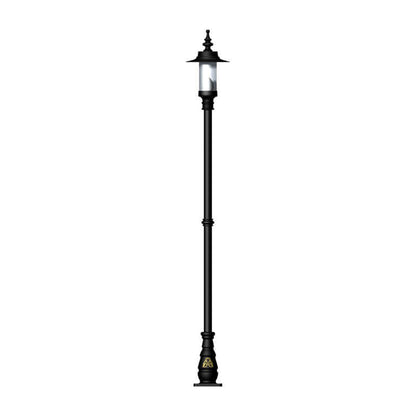 Georgian style lamp post in cast iron and steel 2.55m (H406)