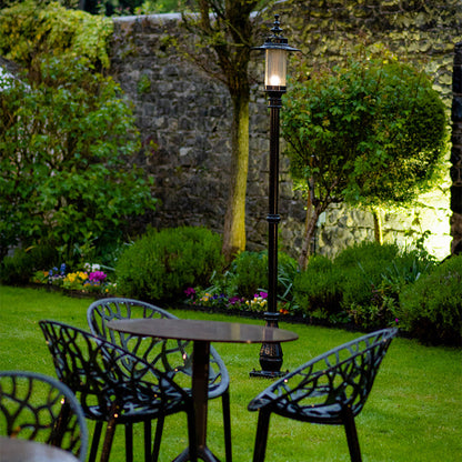 Georgian style lamp post in cast iron and steel 2.21m (H407)