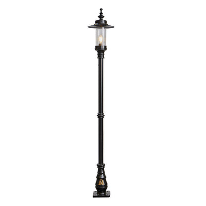 Georgian style lamp post in cast iron and steel 2.21m (H407)