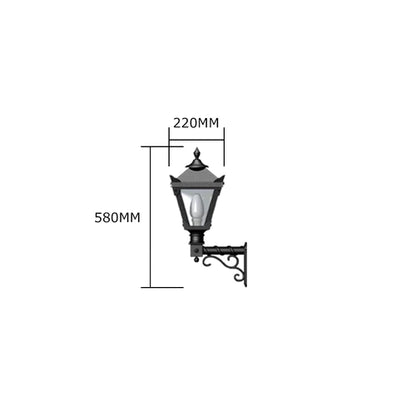Victorian traditional wall light in black display stock (H043)