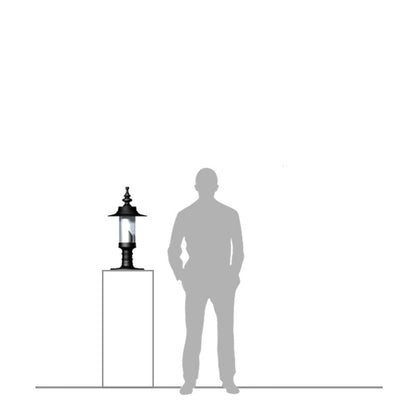 Georgian style pier light for flat piers 0.65m (H451)