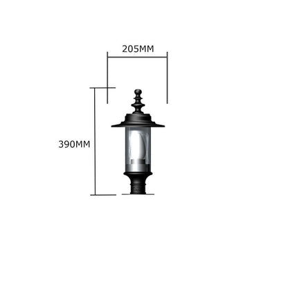 Georgian style pier light in cast iron and steel 0.39m (H454)