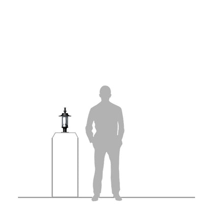 Georgian style pier light in cast iron and steel 0.39m (H454)