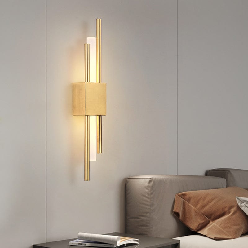Emporium LED Wall Lamp Black Gold Warm Light Hard Wired Modern - Light My House