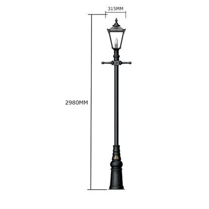 Victorian traditional cast iron lamp post 2.9m (H802)