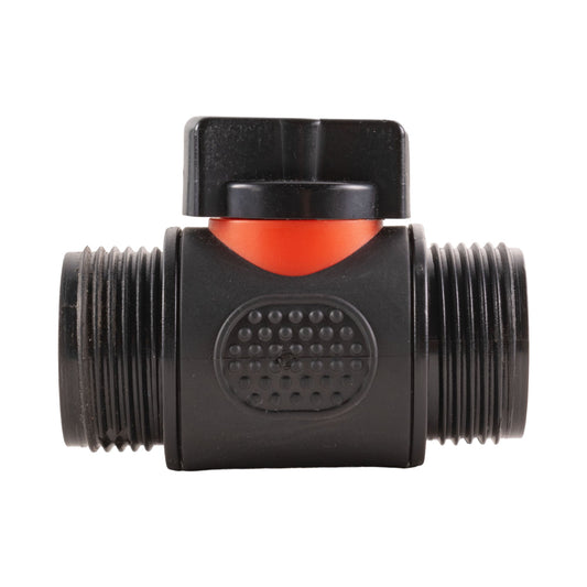 In Line Soft Touch Valve 3/4" BSPM Black - Best4Trade-Retail Garden watering