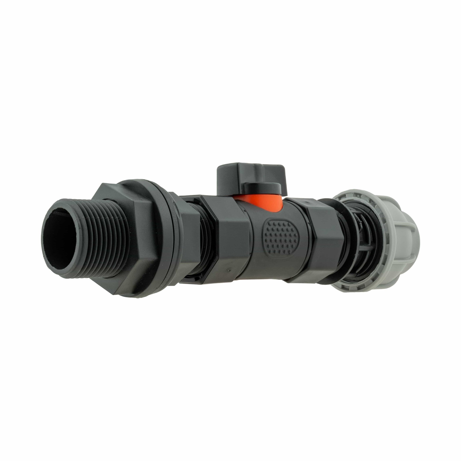 Water Butt Connector 3/4" BSP with In-Line BSPF Valve and 20mm MDPE Straight - Best4Trade-Retail Garden watering