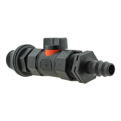 Water Butt Connector 3/4" BSP with In-Line BSPF Valve and 16mm Barbed Straight - Best4Trade-Retail Garden watering