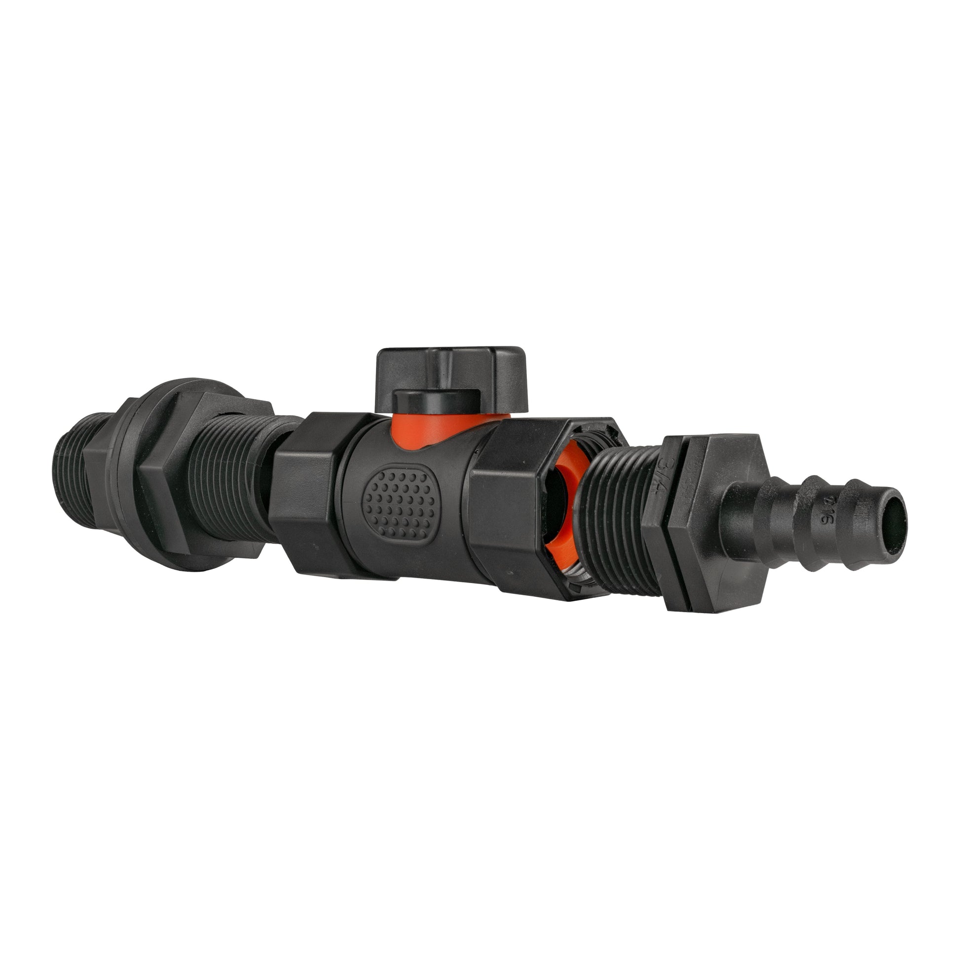Water Butt Connector 3/4" BSP with In-Line BSPF Valve and 16mm Barbed Straight - Best4Trade-Retail Garden watering