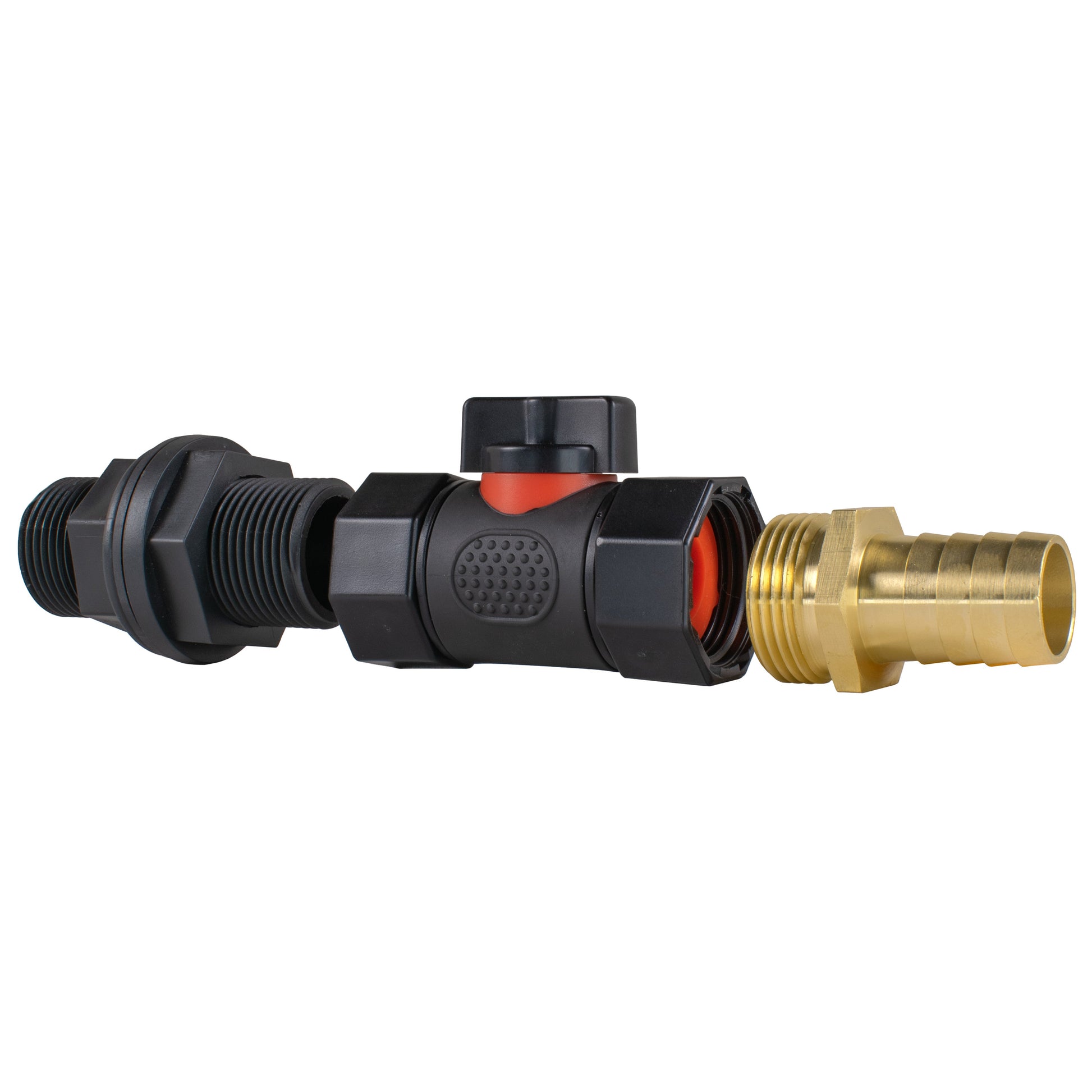 Water Butt Connector 3/4" BSP with In-Line BSPF Valve and 19mm Brass Barb - Best4Trade-Retail Garden watering