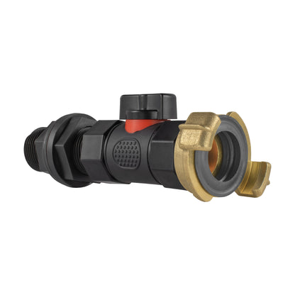 Water Butt Connector 3/4" BSP with In-Line BSPF Valve and Geka Type Connector - Best4Trade-Retail Garden watering