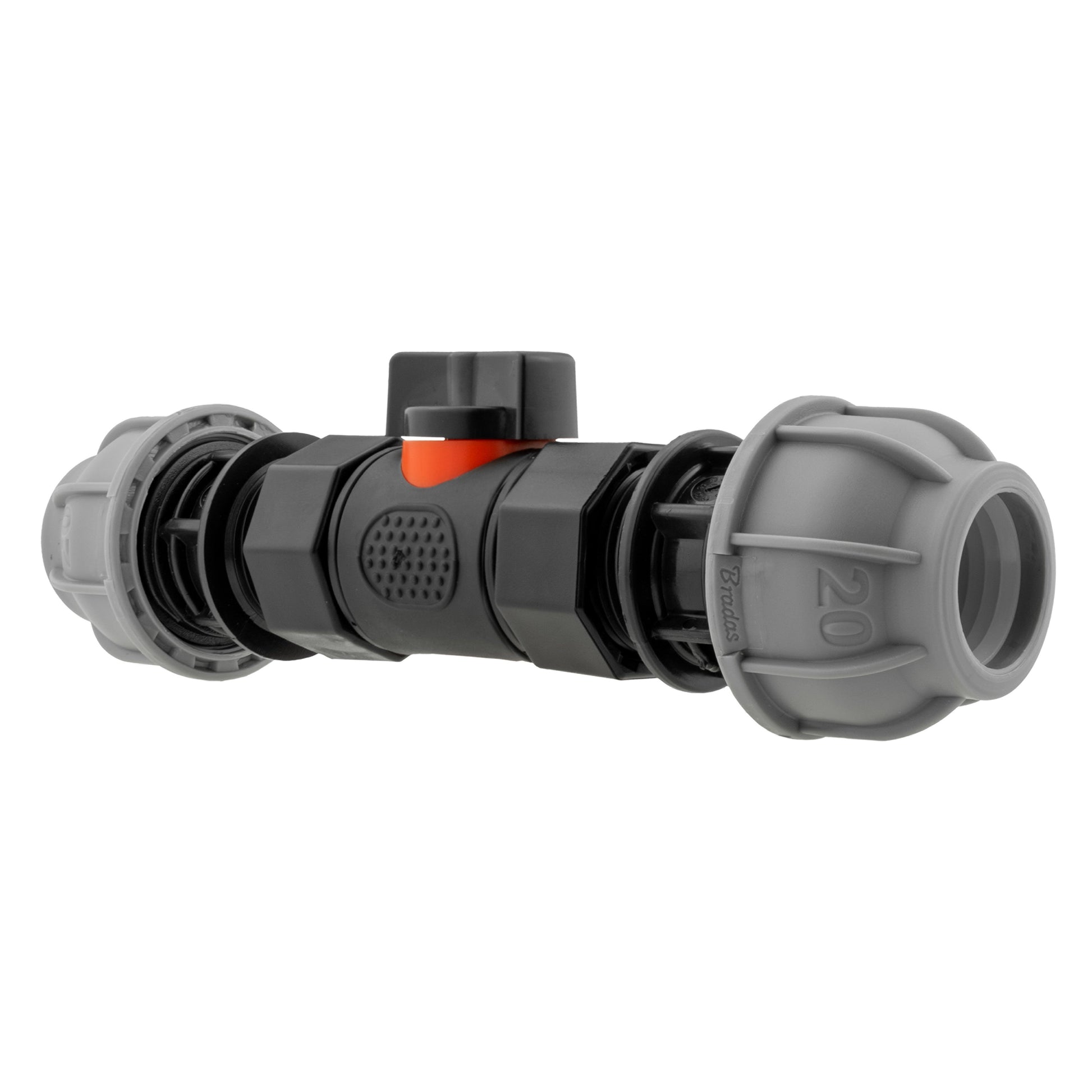 In-Line BSPF Valve with 2 x 20mm MDPE Straight Connectors - Best4Trade-Retail Garden watering