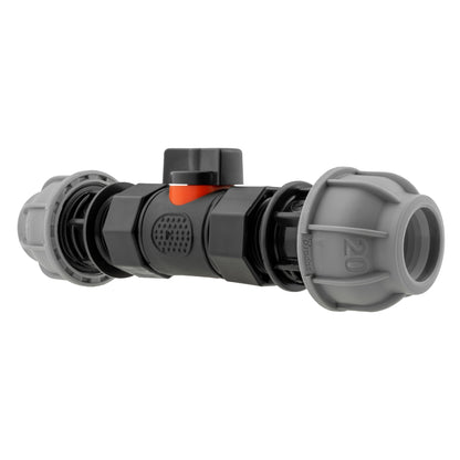 In-Line BSPF Valve with 2 x 20mm MDPE Straight Connectors - Best4Trade-Retail Garden watering