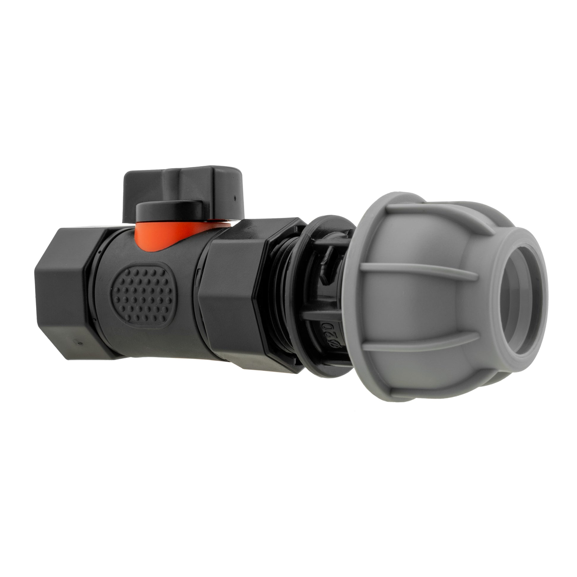20mm MDPE Straight with In-Line BSPF Threaded Valve - Best4Trade-Retail Garden watering