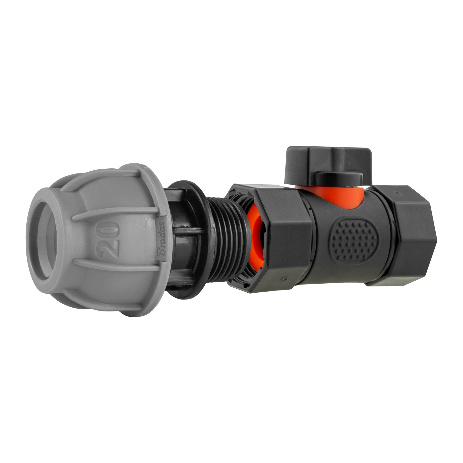 20mm MDPE Straight with In-Line BSPF Threaded Valve - Best4Trade-Retail Garden watering