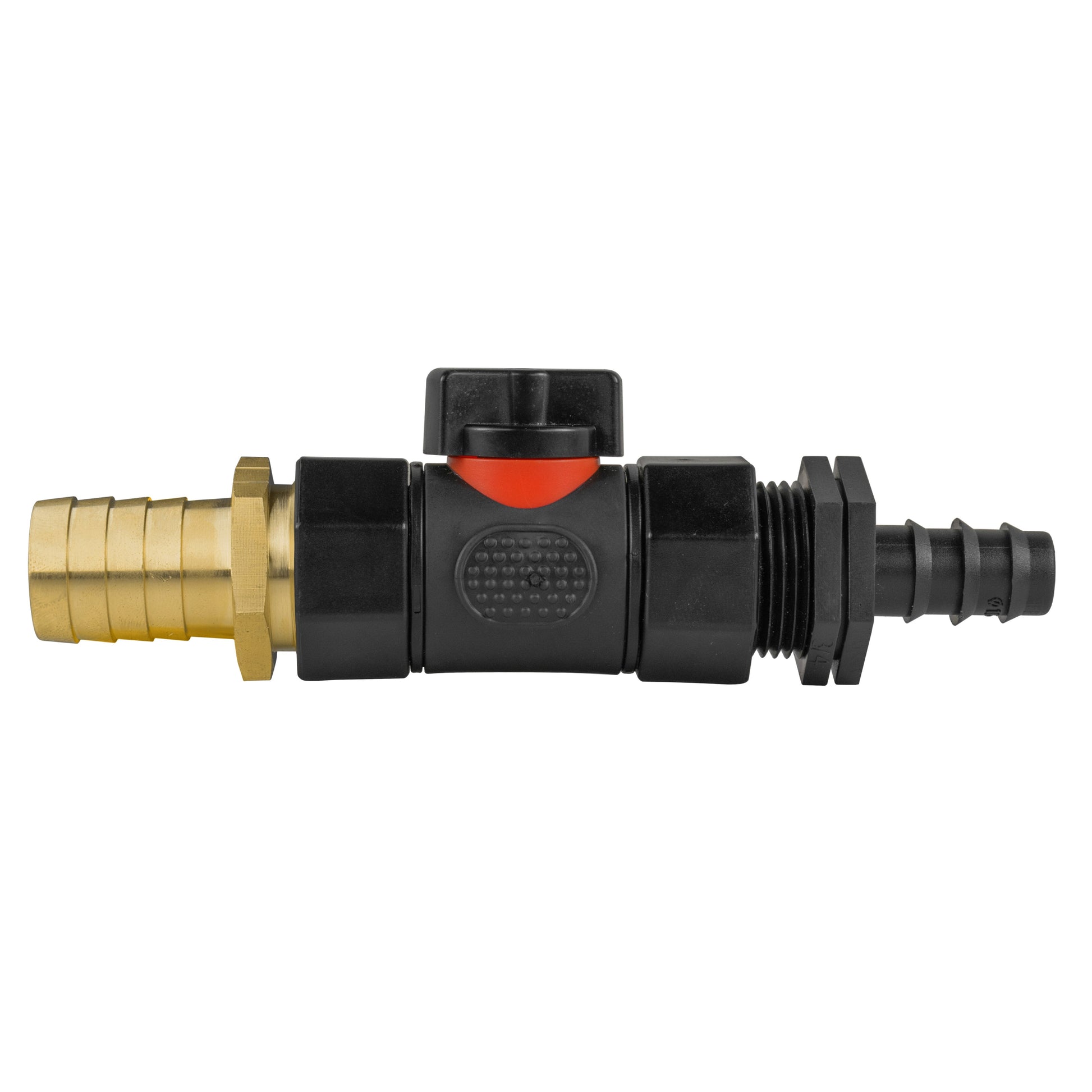 16mm Barbed Straight with In-Line BSPF Valve and 19mm Brass Barb - Best4Trade-Retail Garden watering