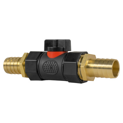 In-Line BSPF Valve with 2 x 19mm Brass Barb Connectors - Best4Trade-Retail Garden watering