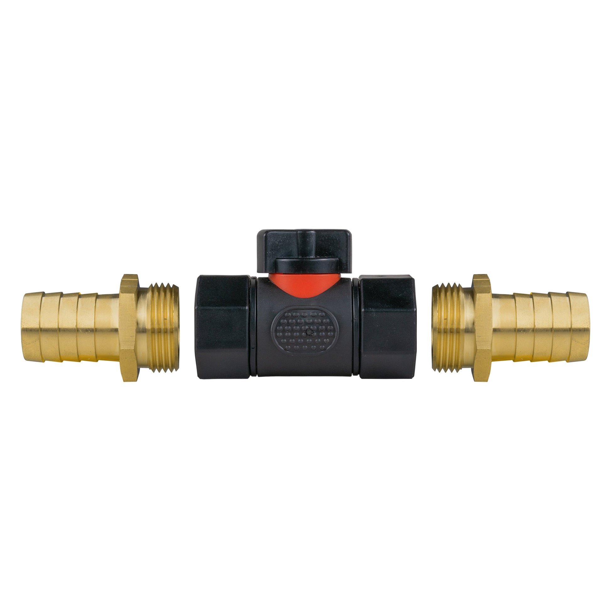 In-Line BSPF Valve with 2 x 19mm Brass Barb Connectors - Best4Trade-Retail Garden watering
