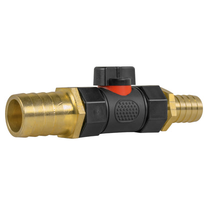 19mm Brass Barb with In-Line BSPF Valve and 25mm Brass Barb - Best4Trade-Retail Garden watering